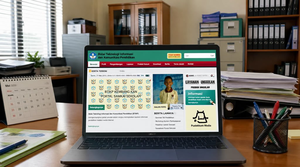 Website BTIKP Provinsi Kalsel
