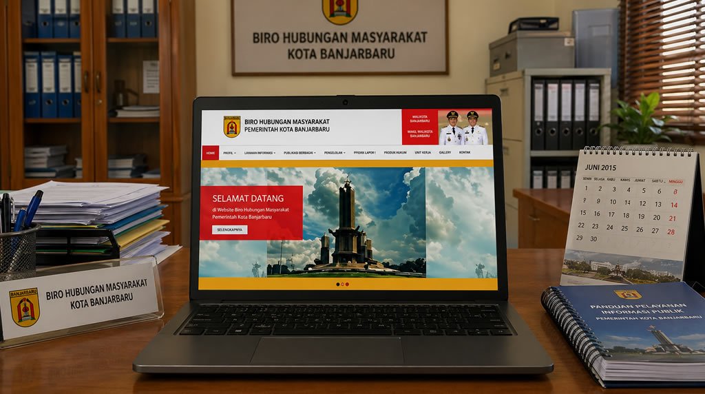 Website Biro Humas Kota Banjarbaru