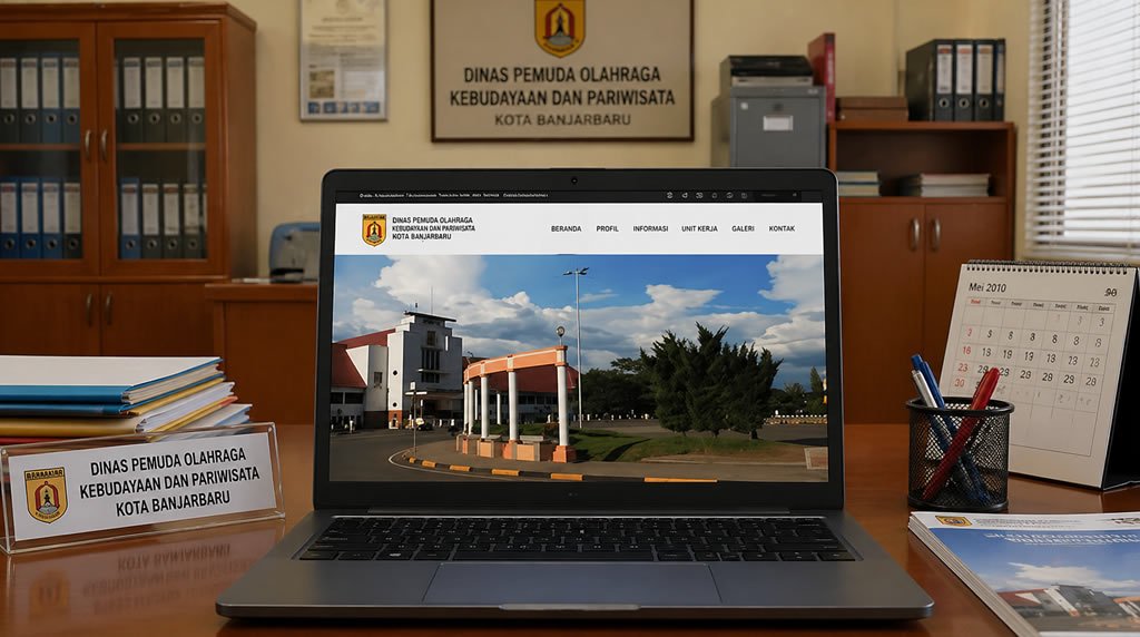 Website DISPORABUDPAR Kota Banjarbaru